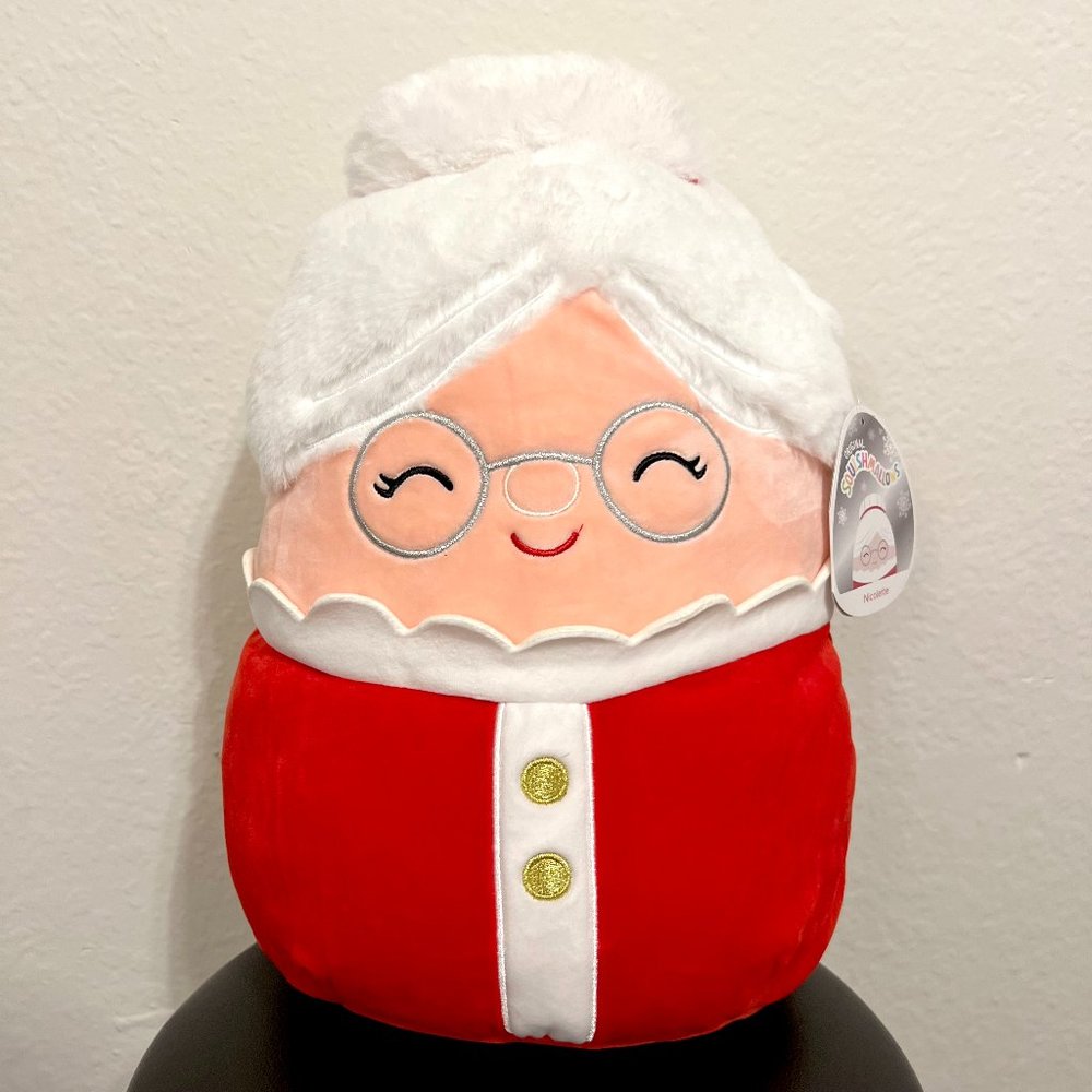 Squishmallow Nicolette Mrs. Claus Christmas 12” inch